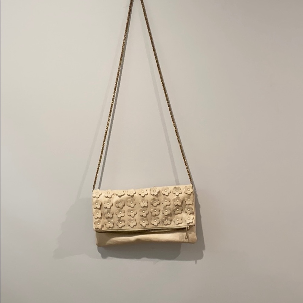 Adorable cream small shoulder bag